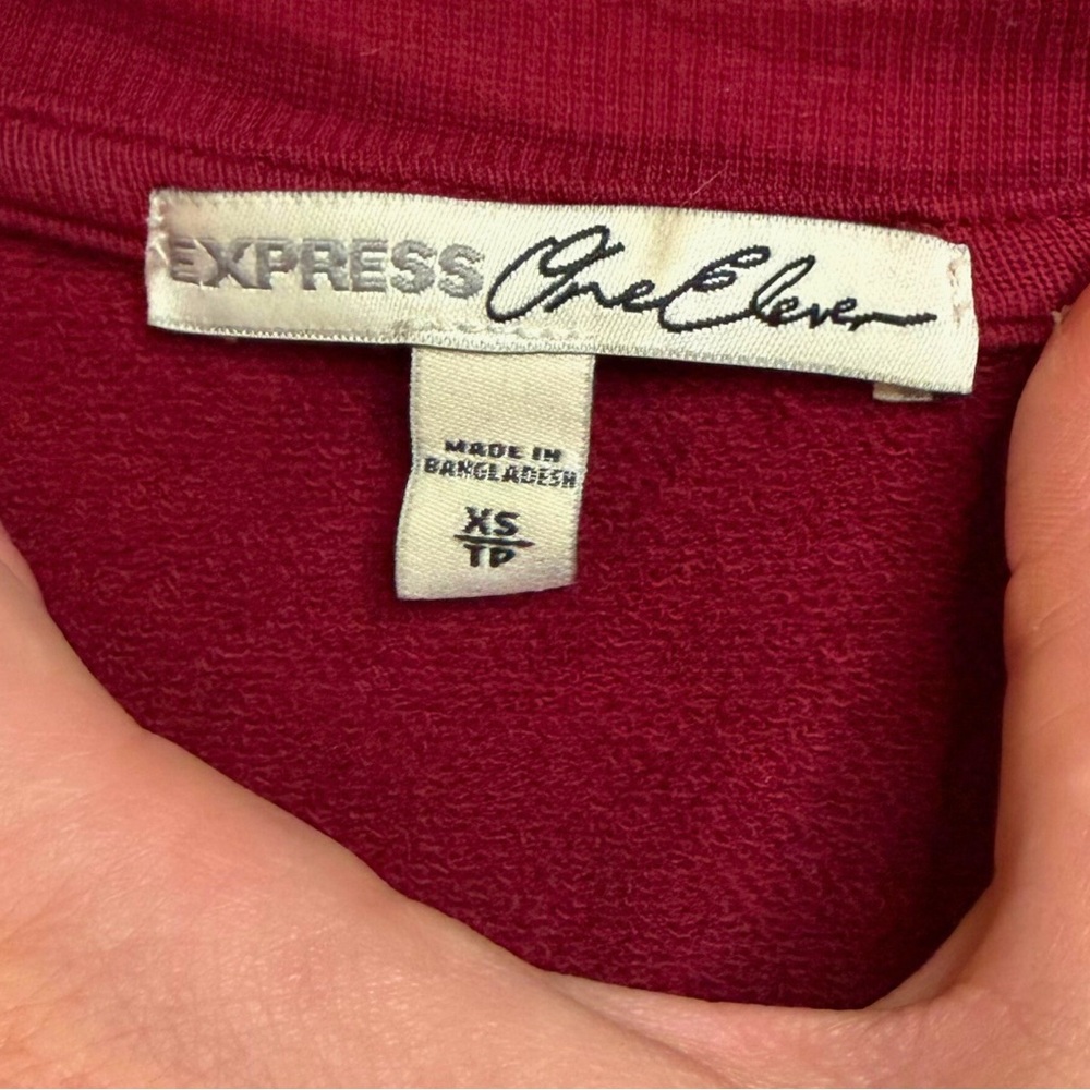 Express Deep Red Knit Top - Picture 2 of 9